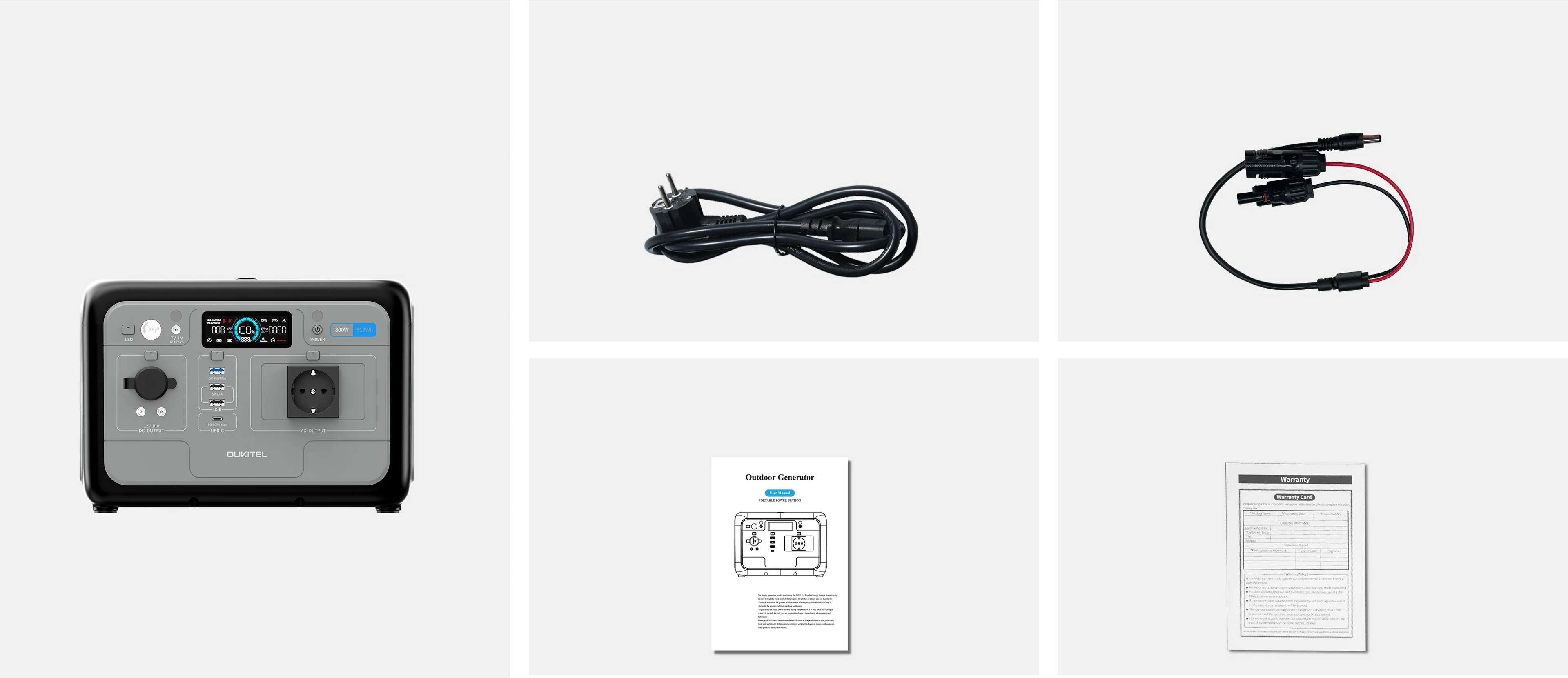 OUKITEL P800 Portable Power Station 800W | 512Wh