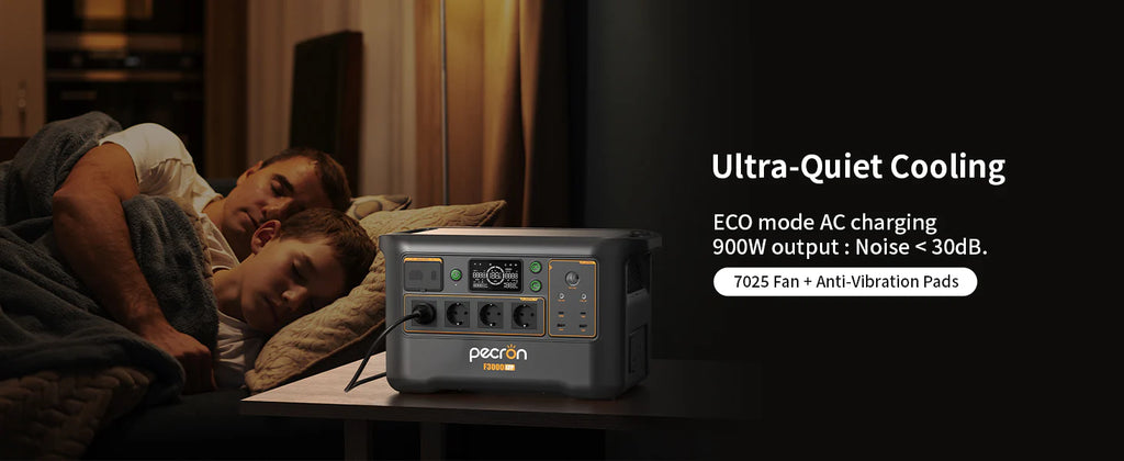 PECRON F3000LFP Portable Power Station 3072Wh with 3600W AC Outlets, Solar Generator & LiFePO4 Battery