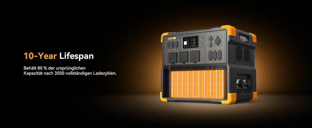 PECRON E3800LFP Portable Power Station 4200W 3840Wh with Free Cart