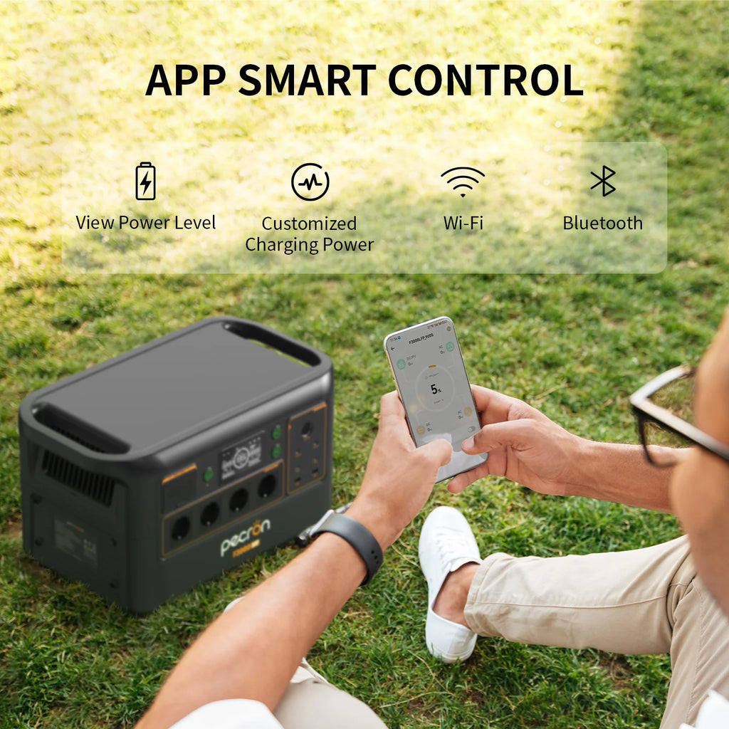 PECRON F3000LFP Portable Power Station 3072Wh with 3600W AC Outlets, Solar Generator & LiFePO4 Battery