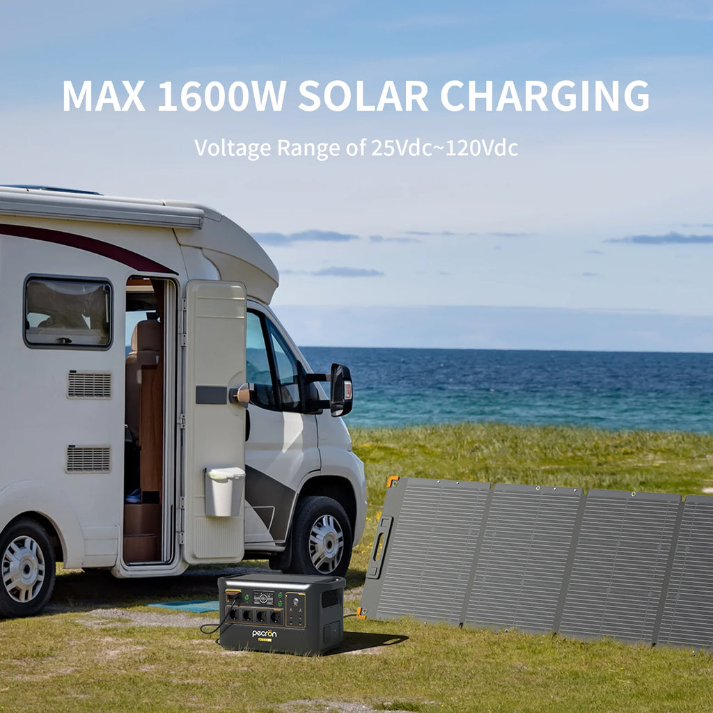 PECRON F3000LFP Portable Power Station 3072Wh with 3600W AC Outlets, Solar Generator & LiFePO4 Battery