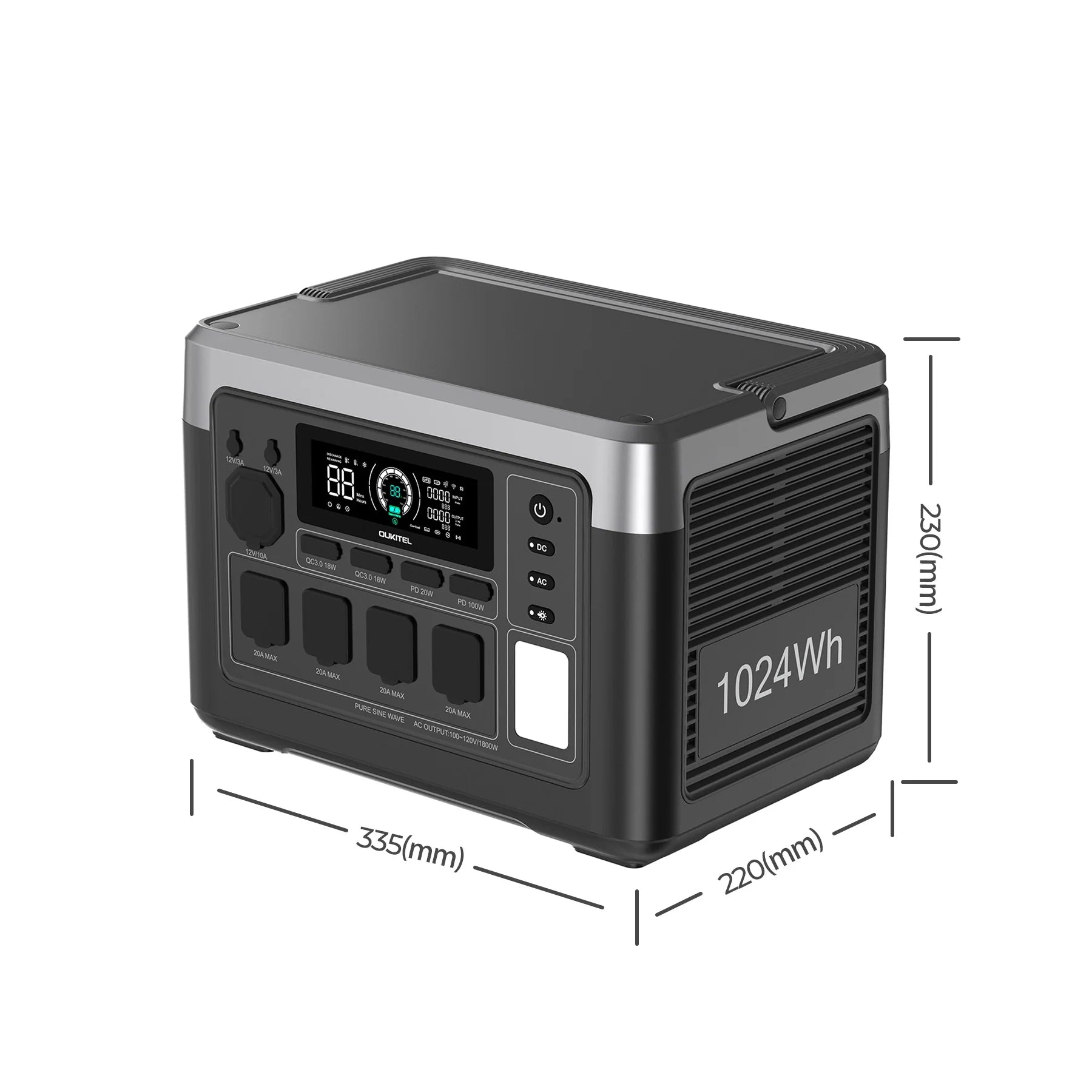 Oukitel P1000E Portable Power Station1800W/1024Wh (EU/UK)
